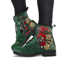 Combat Boots - The Wizard of Oz Gifts #102 Green | Women&#39;s Hipster Boots... - £71.81 GBP