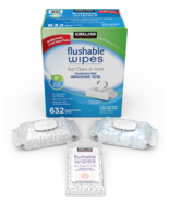 632 Kirkland Signature Moist Flushable Wipes Fragrance Free Dermatologis... - $27.36 CAD