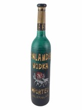 Vintage Finlandia Imported Vodka Of Finland Ceramic Empty Bottle Gomai Technica - £47.82 GBP
