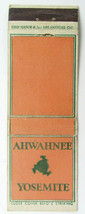 Ahwahnee - Yosemite (California Hotel) 20 Strike Matchbook Cover Matchcover CA - £1.36 GBP