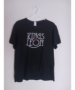 King Of Leon Black Tshirt Women&#39;s Size M 100% Cotton - $415.34 MXN