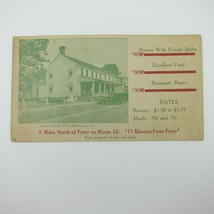 Trade Card Eastville Inn Eastville Virginia Building &amp; Antique Automobile Photo - £19.53 GBP