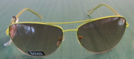 Liz &amp; Co. Clairborne Sunglasses - Green Metal Frames W/BROWN Lenses 100% Uv Nwt! - £15.94 GBP