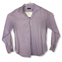 IKE Behar New York Purple Nailshead Men&#39;s L/S Dress Button Shirt Sz 17-34 - £14.68 GBP