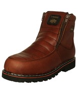 Mens Chedron Work Boot Genuine Leather Slip Resistant Zip Up Ankle High ... - €51,64 EUR
