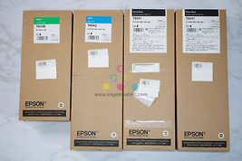 4 New OEM Epson SureColor-P9000,7000,8000,6000 G,C,PBK Inks T834B,T8041,... - $375.21