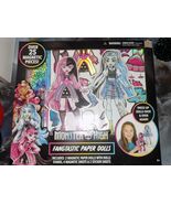 Monster High Dolls Fangtastic Paper Dolls 25 Make Your Own Dolls NEW - $18.00