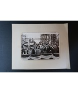Vtg Naval Ship Commisioning Photograph Military Celebration Rare Photo - €12,92 EUR