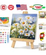Easy Acrylic Paint by Numbers Kit with Frame - Daisy Flowers for All Age... - $315.07 MXN
