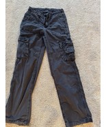 american eagle cargo black pants womens - $17.82
