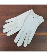 Vintage Beige Silk Lined Ladies Gloves Small - $11.35