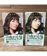 (2)Clairol Natural Instincts Demi-Permanent Hair Dye, 6A Light Cool Brow... - $24.30 CAD