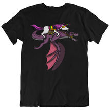 Unicorn Riding Dragon Fantasy Unisex T-Shirt - £22.03 GBP