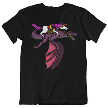 Unicorn Riding Dragon Fantasy Unisex T-Shirt - $28.00