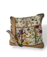 Gucci Flora Canvas Shoulder Bag White Multicolor Leather Crossbody MBb0106 - $299.99