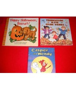 Casper &amp; Wendy Thanksgiving is For Giving Thanks Happy Halloween Biscuit... - £7.03 GBP