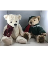 Lot Of 2 Christmas Teddy Bears - $5.93