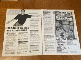Mario Lopez teen magazine pinup clipping Saved by the Bell His adventure 90&#39;s - £1.99 GBP