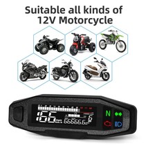 Universal RPM Motorcycle Meter Speedometer Digital Odometer Instrument S... - $63.94