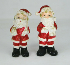 Vintage Pair Of Santas Figural Salt And Pepper Shakers  - £11.95 GBP