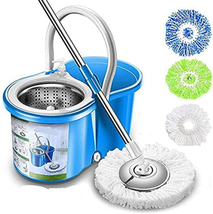 Spin Mop 4 Heads Included Basic Blue NEW - £40.05 GBP