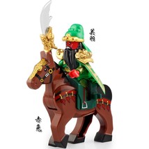 2pcs Guan Yu with Red Hare horse - Romance of the Three Kingdoms Minifigures Toy - £7.88 GBP