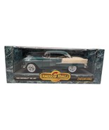1/18 ERTL AMERICAN MUSCLE GREEN / OFF WHITE 1955 CHEVROLET BELAIR - $48.49