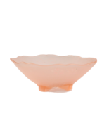 Elegant Pink Satin Glass Bowl Tiffin ? Lancaster 9 inches Diameter Shell... - £20.95 GBP