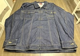 3XL Denim Jacket, Dark Wash, Vintage Original Supreme DADA, Full Zip - £50.21 GBP