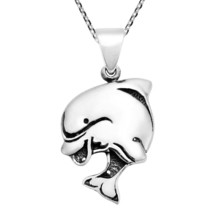 Delights Dolphin Sterling Silver Necklace - £13.93 GBP