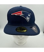 New Era NFL New England Patriots 59FIFTY Fitted Hat 7 3/8 Navy Blue Cap - $655.95 MXN