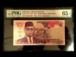 Indonesia 10000 Rupiah 1997 World Paper Money UNC Currency - PMG Certifi... - $65.00