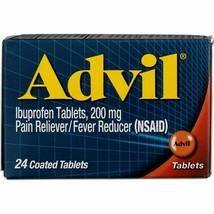 Advil Ibuprofen 200mg 24 Tablets Pain Reliever &amp; Fever Reducer Exp 05/28 - $8.90