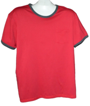 Xios Men’s Red Crew Neck T-Shirt Cotton Size 2XL - £6.75 GBP