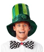 Seasons Green Plush Leprechaun Top Hat Shamrock Velvet Hat Green - $136.87 MXN