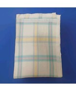 Vintage WPL1675 Acrylic Pastel Plaid Satin Trim Blue Pink Yellow Baby Bl... - $1,881.67 MXN