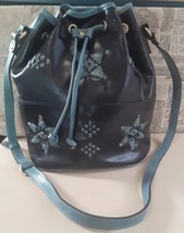 Patricia Nash Vintage Brindisi Midnight Drawstring Bucket Bag P41206 U2 - $92.91