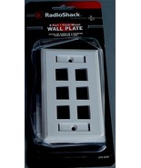 RadioShack 6-Port Flush Mount Wall Plate - 278-2009 - NEW - $8.04 CAD