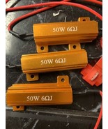 3Pcs Load Resistor 50W 6ohm LED Decoder FIX Error Code Flash Signal Blin... - $14.60 CAD