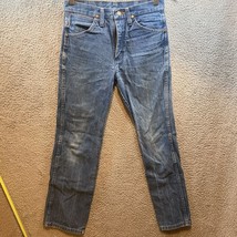 Wrangler Jeans Mens 29x32 Blue 936DEN Cowboy Cut Slim Fit Workwear Actual 28x30 - £12.74 GBP