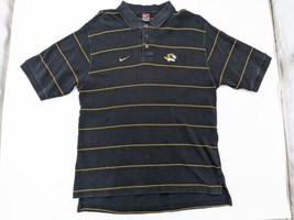 Nike Polo Golf Shirt Men&#39;s Large Missouri Tigers Mizzou University Perfo... - £18.03 GBP