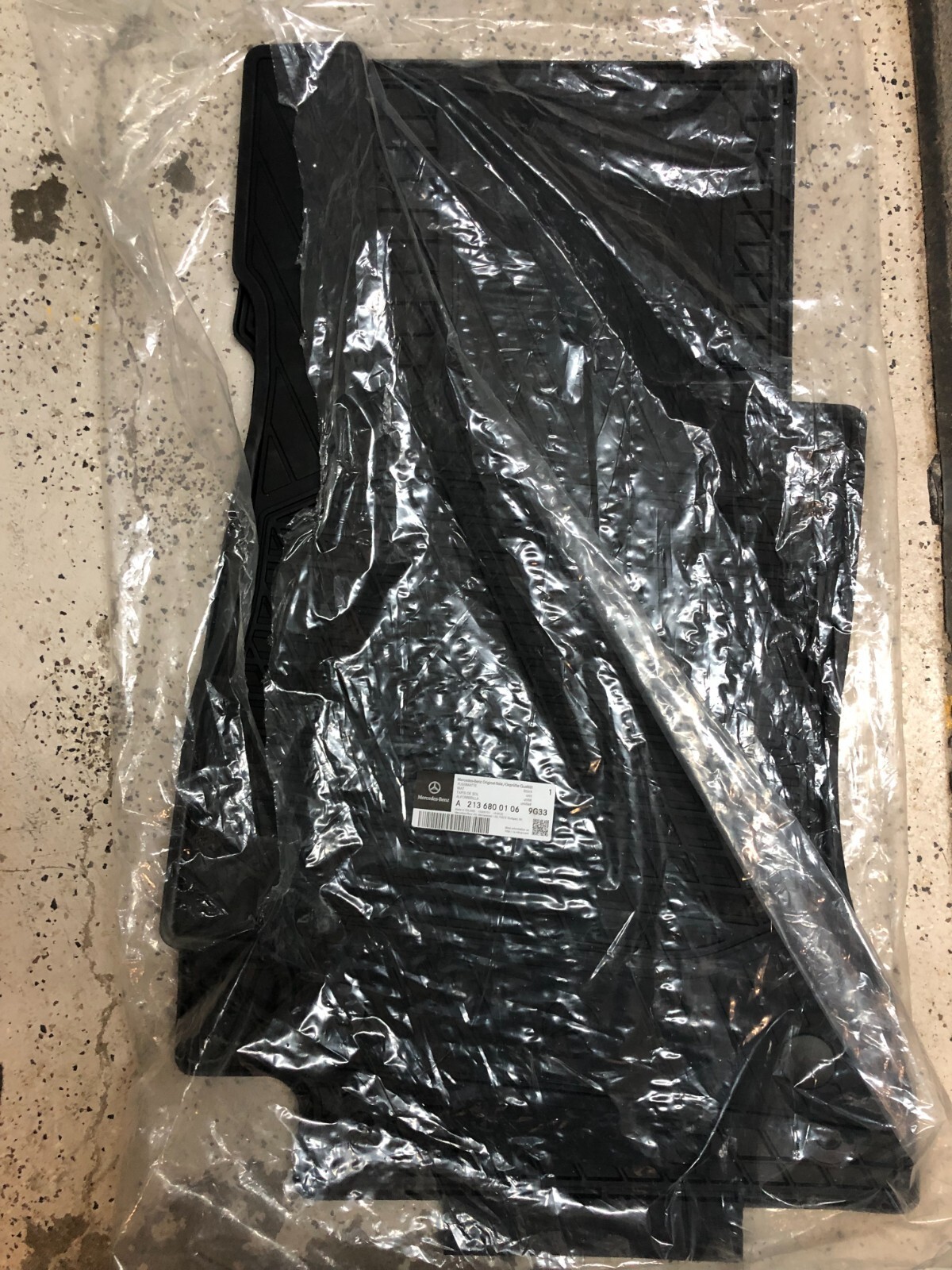 Mercedes Classe E CLS AMG Gt Gomma Pavimento Tappetini (2) OEM A2136800106 - $99.95