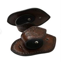 Leather Gun Rack Wall Mount. Buck Head Design. For 2. Perfect Christmas Present! image 3