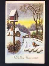 Vtg Dutch Greeting Card Happy New Year Posted 1967 Winsum Netherlands - $8.00