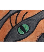 ACEO Original Tiger Eye Acrylic Painting Tigers ATC Collectible Miniatur... - $1.82