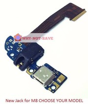 Headphone Audio Jack USB Charger Charging Port Replacement Part for HTC One M8 - £14.22 GBP