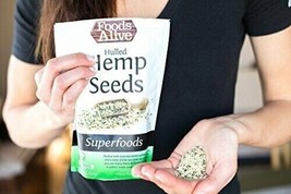 Foods Alive Organic Hulled Hemp Seeds 8 OZ - £17.37 GBP