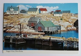 PEGGY&#39;S COVE NOVA SCOTIA POSTCARD VINTAGE NOS UNUSED CANADA CANADIAN TRA... - £10.38 GBP