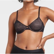 Auden Unlined Molded Lace Bra Black 32A NEW - $380.13 MXN