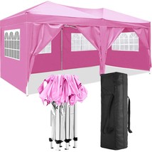 10&#39;x20&#39; Folding Pop Up Canopy w/ 6 Sidewalls - Outdoor Event Tent - $226.99